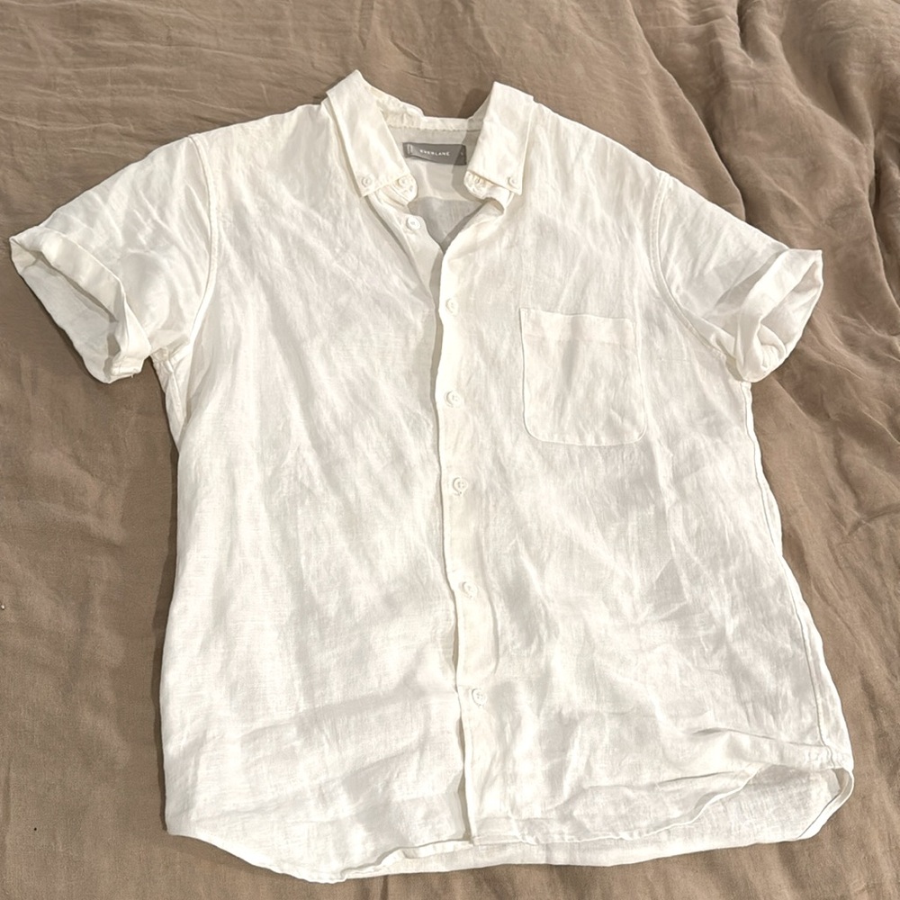 S/S Everlane Linen Button Up - Picture 3 of 7